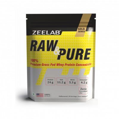 Zeelab Raw and Pure Whey Protein Concentrate 910 g (2 lb)