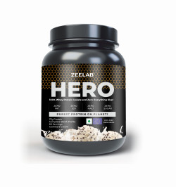 ZEELAB HERO 100% Whey Protein Isolate Cookies and Cream 1.81 kg